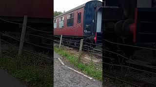 Blue steam train at Bitton railway train trainspotting railway Bristol [upl. by Enayd933]