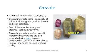 Garnet group of minerals [upl. by Rolyt]