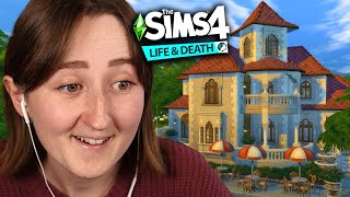 i tried building a restaurant with The Sims 4 Life amp Death [upl. by Mainis219]