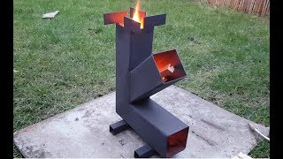 Simple Camping quotRocketquot Stove Build DIY [upl. by Enitsrik]