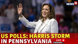 Kamala Harris Live Kamala Harris Last Rally In Pennsylvania Live  US Election Poll Results Live [upl. by Ier]