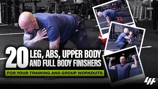 20 Leg Abs Upper Body And Full Body Finishers For Your Training And Group Workouts [upl. by Courcy399]