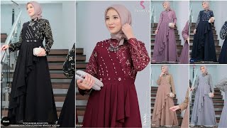 MODEL BAJU GAMIS BROKAT TERBARU 2024 Monika BUAT KONDANGAN ACARA PERNIKAHAN [upl. by Alliw]