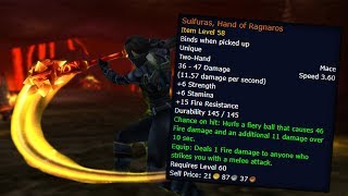 Sulfuras Hand of Ragnaros A Guide to Obtaining the Legendary Hammer in Classic WoW [upl. by Assilak974]