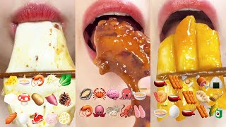 asmr 1HOUR VERY DELICIOUS EMOJI FOOD 1시간 맛있어서 배고파지는 이모지먹방 MUKBANG eating sounds [upl. by Dav956]