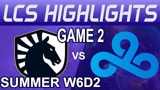 TL vs C9 Game 2 Highlights  LCS Summer W6D2 2024  Team Liquid vs Cloud 9 by Onivia [upl. by Asseralc758]