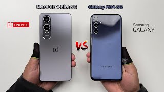 Oneplus Nord CE 4 Lite 5G vs Samsung Galaxy M34 5G  Speed Test [upl. by Je]