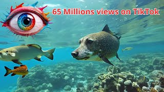 Original DogFish on Tiktok  My Viral Video 65 millions views in 4k with prompt dogfish dog viral [upl. by Rickart]