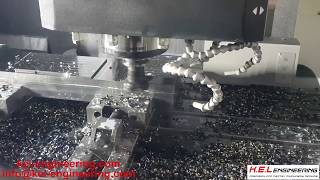 CNC DMG Mori NVX5100 Heavy machining with Sandvik tool [upl. by Denie]