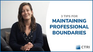 3 tips for maintaining professional boundaries [upl. by Aneles]