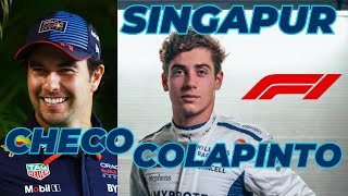 Formula 1 Checo Pérez y Franco Colapinto van por más puntos en Singapur [upl. by Jason]