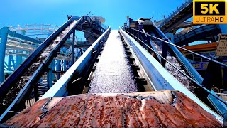 Zoom Phloom POV 5K Moreys Piers BEST Log Flume on the East Coast Wildwood NJ [upl. by Saudra]