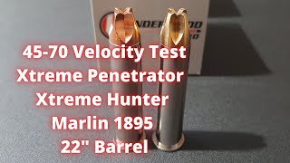 4570 Govt Velocity Test  Underwood Xtreme Penetrator amp Xtreme Hunter [upl. by Lorola850]