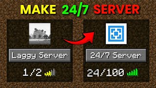 How to make 247 Aternos server  In Aternos  🤯  No Clickbait [upl. by Nileve447]