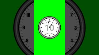 HD 10 Seconds timer green screen countdown sound effects no copyright shorts [upl. by Akirehc]