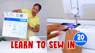 Learn to sew in 20 minutes  easy stepbystep tutorial [upl. by Nellahs]