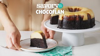 How to Make Chocoflan  SavoryOnline [upl. by Notyal915]