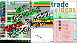 HOW TO SETUP TRADEIDEAS STOCK SCANNER Part 1 VERY EASY and SIMPLE Gap Scanner Settings [upl. by Llertnod]