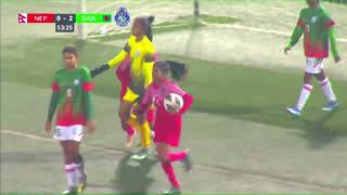 HIGHLIGHTS NEPAL v BANGLADESH SAFF U 19 Women’s Championship 2024 BANGLADESH [upl. by Marjory371]