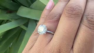 dden Halo Diamond Engagement Ring Diamond Engagement Ring 2 Carat Diamond Ring [upl. by Shulamith564]