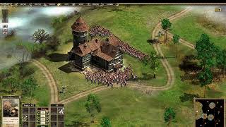 Cossacks 2 Battle for Europe Poland Campaign Mission 2 March on Russians Very Hard Difficulty [upl. by Aihsenet256]