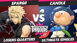 The Throne 2 TOP 8  Spargo Cloud Vs Candle Olimar Smash Ultimate  SSBU [upl. by Dlonyer]