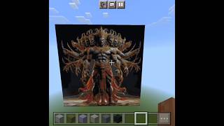 HardGamerz95 Making Ravan Art 🎨 In Minecraft shorts minecraft [upl. by Yelruc]