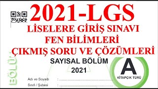 lgs 2021 LGS Sınavı Fen Bilimleri Çıkmış Sorular ve Çözümleri [upl. by Anrapa]