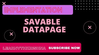 91 Implement  Savable Data Page  Explained with Usecase pega datapages savable [upl. by Leith]