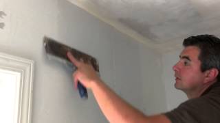 how to apply a skim coat on walls [upl. by Alia]