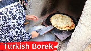 Turkish Borek with Ground Beef Potato and Onion II Rural Village Life [upl. by Beth]