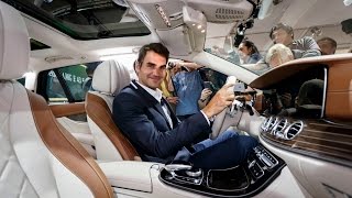 Roger Federer onthult EKlasse Estate [upl. by Thorvald]