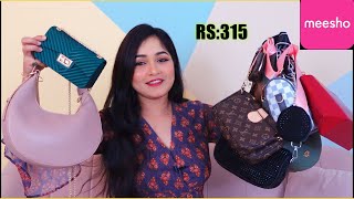 Huge Meesho Bags Haul Starting Rs315 Branded Bags Replica in Best Quality Affordable Price [upl. by Humberto753]