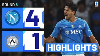 NapoliUdinese 41  Kvara back to scoring ways Goals amp Highlights  Serie A 202324 [upl. by Adrahs]