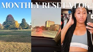 MONTHLY RESET VLOG prep for november 🍂  clean room hair routine where have i been etc [upl. by Dibru]