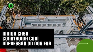 Maior casa construída com impressão 3D nos EUA [upl. by Aelhsa914]