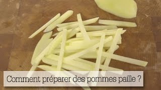 Faire des pommes paille  la technique en une minute [upl. by Bael829]