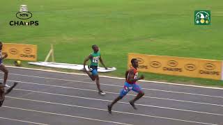 100m Semi Final Cadet U17 Boys 3 at MTN Champ Asaba [upl. by Alikam]