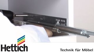 Mounting of Quadro concealed full extension runners DoItYourself with Hettich [upl. by Adlog]