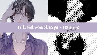 Tutorial radial wipe  rotation alight motion [upl. by Jerad]