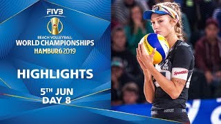 Day 8  Highlights  FIVB Beach Volleyball World Championships Hamburg 2019 [upl. by Emmerich]