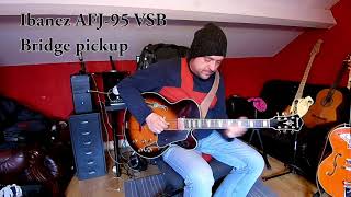 Short demo of Ibanez AFJ95 VSB with TRUARC stainless steel bridge [upl. by Novoj]