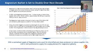 CEO Investor Session Resource Webinar Latrobe Magnesium [upl. by James127]