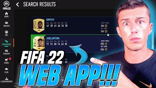 THE ULTIMATE FIFA 22 WEB APP STARTER GUIDE [upl. by Beret]