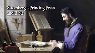 Gutenbergs Printing Press and Bible [upl. by Erfert]