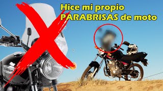 Parabrisas de moto CASERO  Manos a la obra con mi viejo [upl. by Llirrem]