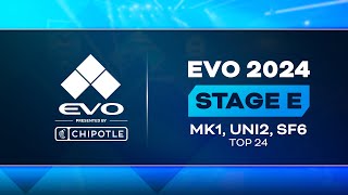 Evo 2024 Day 2 Stage E  MK1 UNI2 SF6  Top 24 [upl. by Sum]