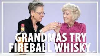 Watch Grandmas Try Fireball Whisky For the First Time [upl. by Eaver]