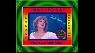 MARIPOSA  KARAOKE – FIORELLA MANNOIA – SANREMO 2024 [upl. by Novyert]