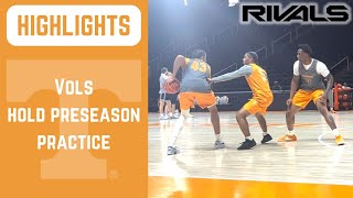 HIGHLIGHTS Tennessee basketball holds midOctober practice [upl. by Yrreiht816]